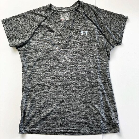 Under Armour Twisted Tech Athletic V-Neck Short Sleeve T-Shirt - Picture 1 of 6
